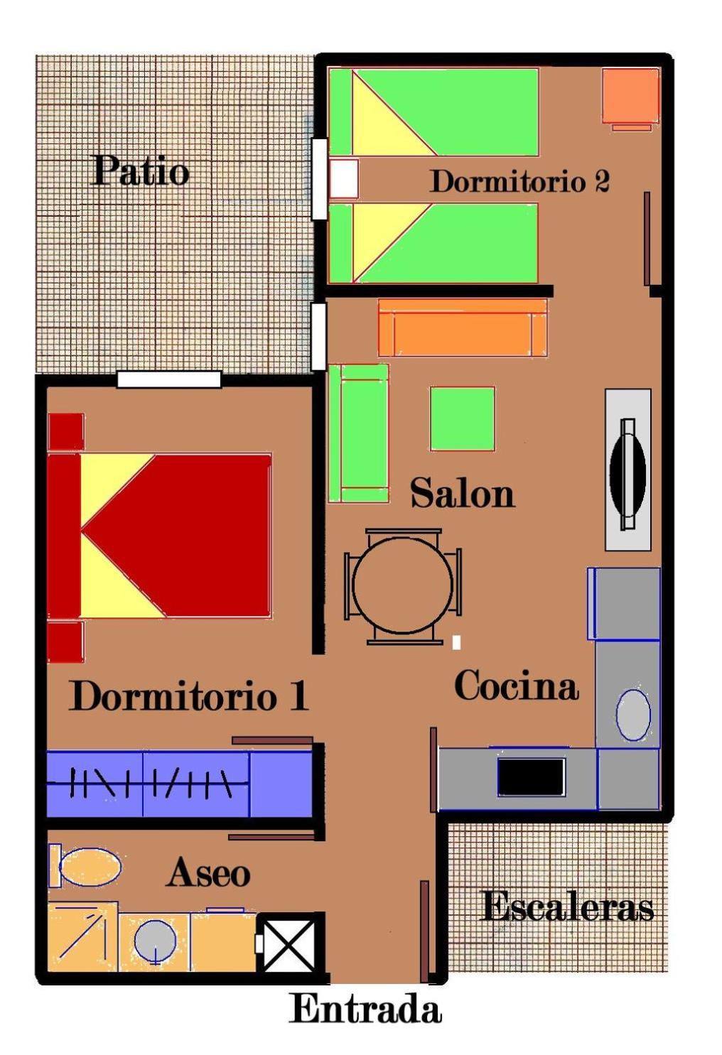 Verde, Tranquilo, 2 D, Parking Opcional *